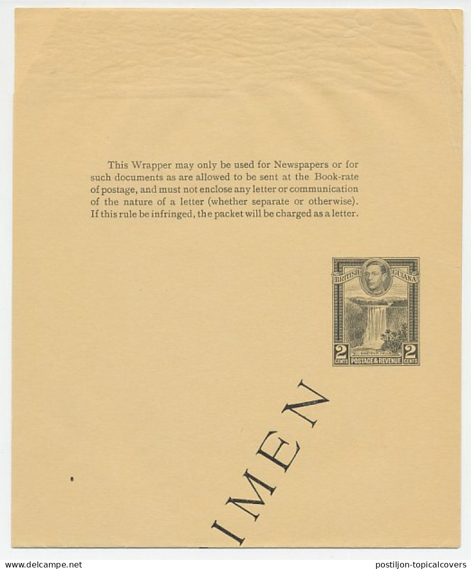 Specimen - Postal Stationery Wrapper British Guiana Water Falls - Kaieteur - Non Classés