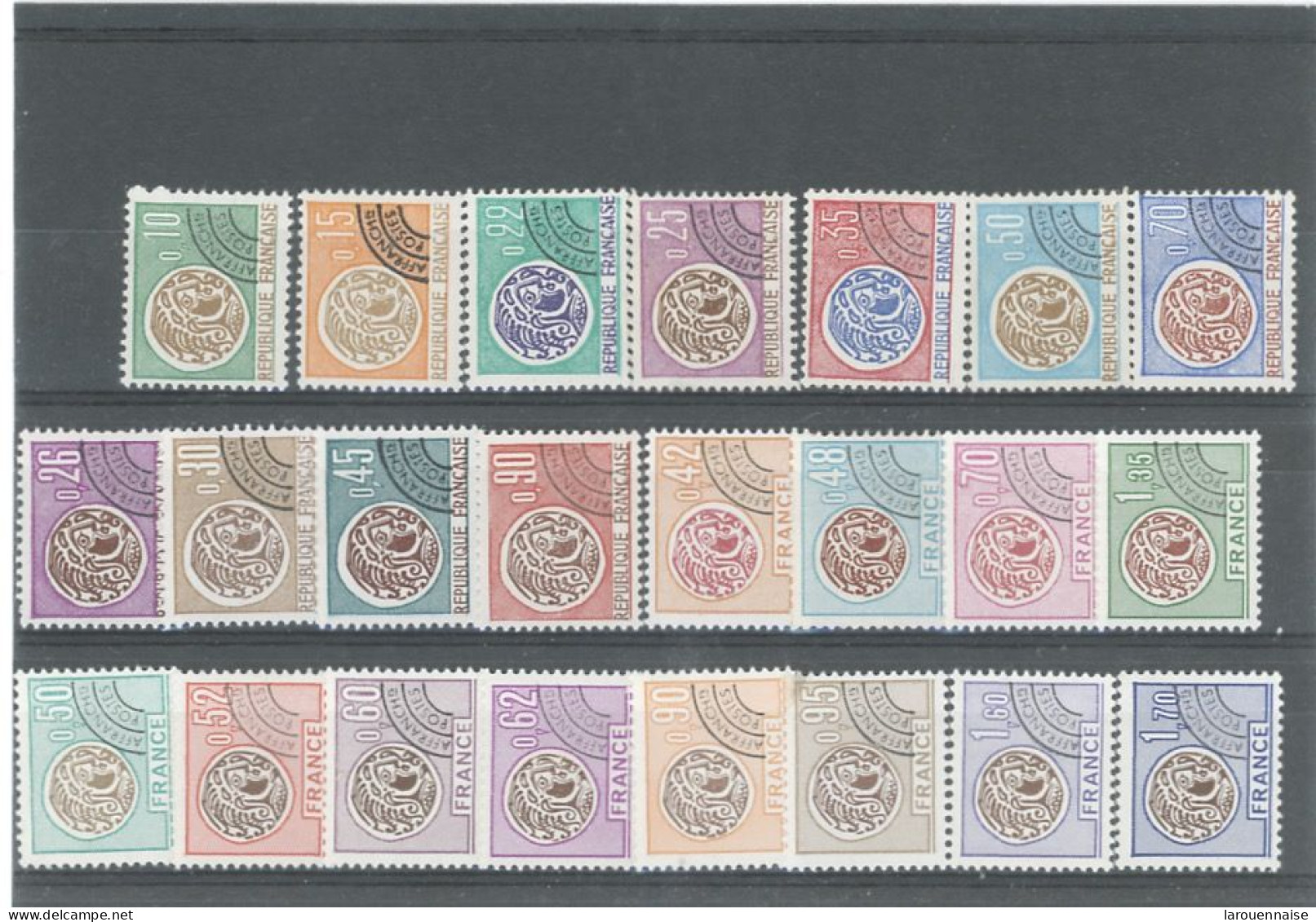 FRANCE - PRÉO - MONNAIES GAULOISES(1964 /76 ) -N° 123 / 145 -N* - 1964-1988