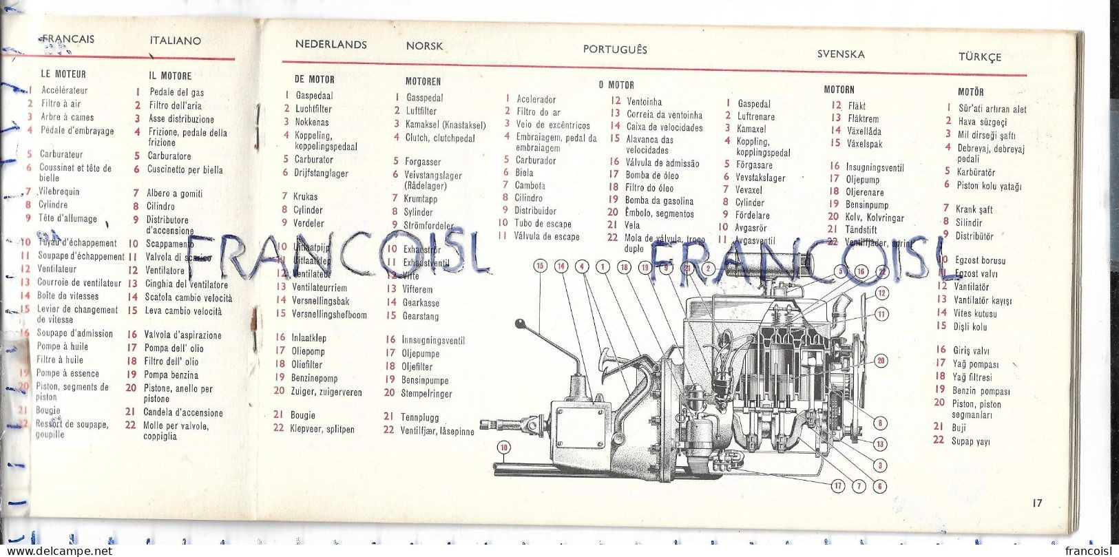 Guide De Conversation Pour Automobilistes En 12 Langues BP (British Petroleum) - Wörterbücher