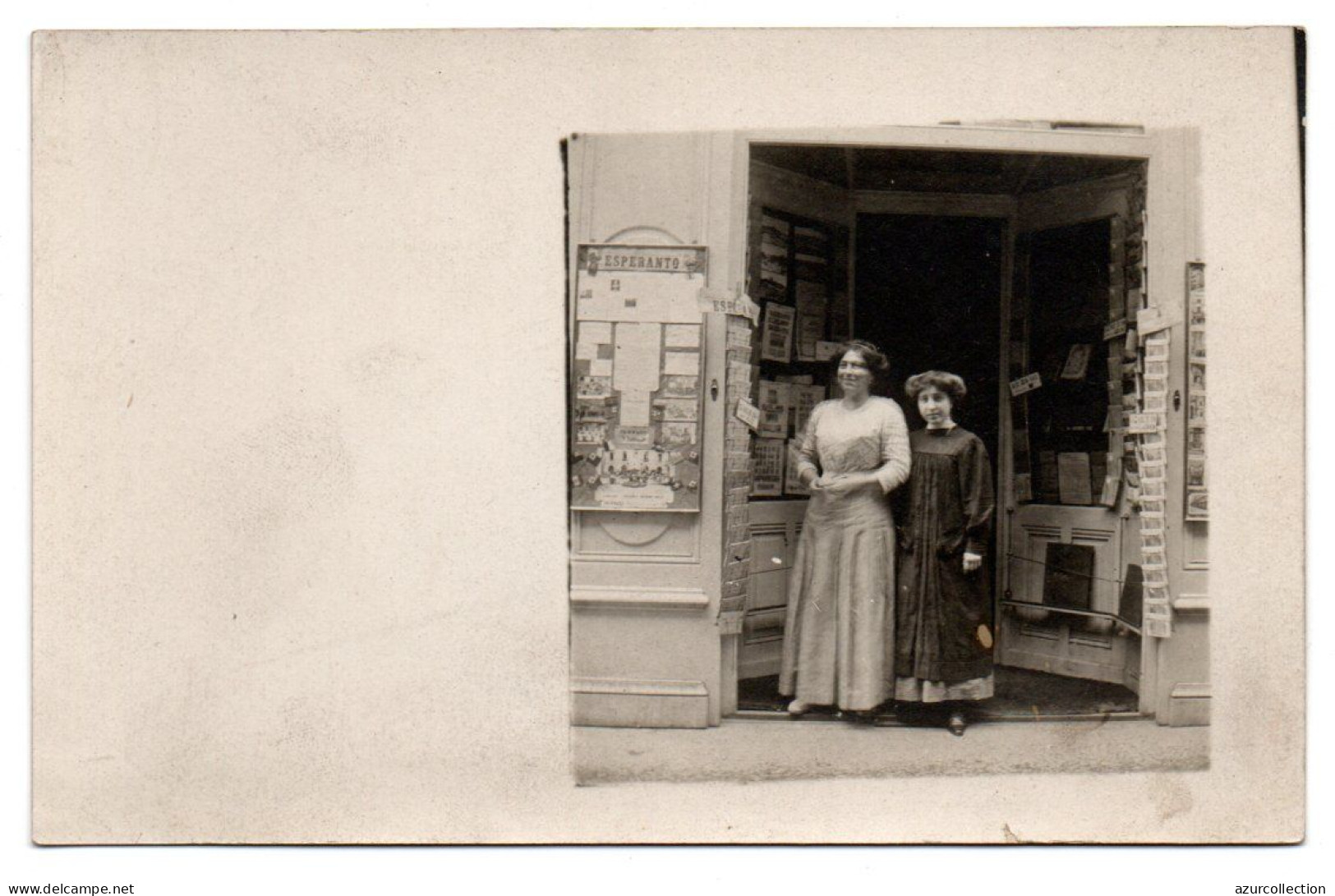 Magasin D' Esperanto. Carte Photo Animée Non Située - Magasins