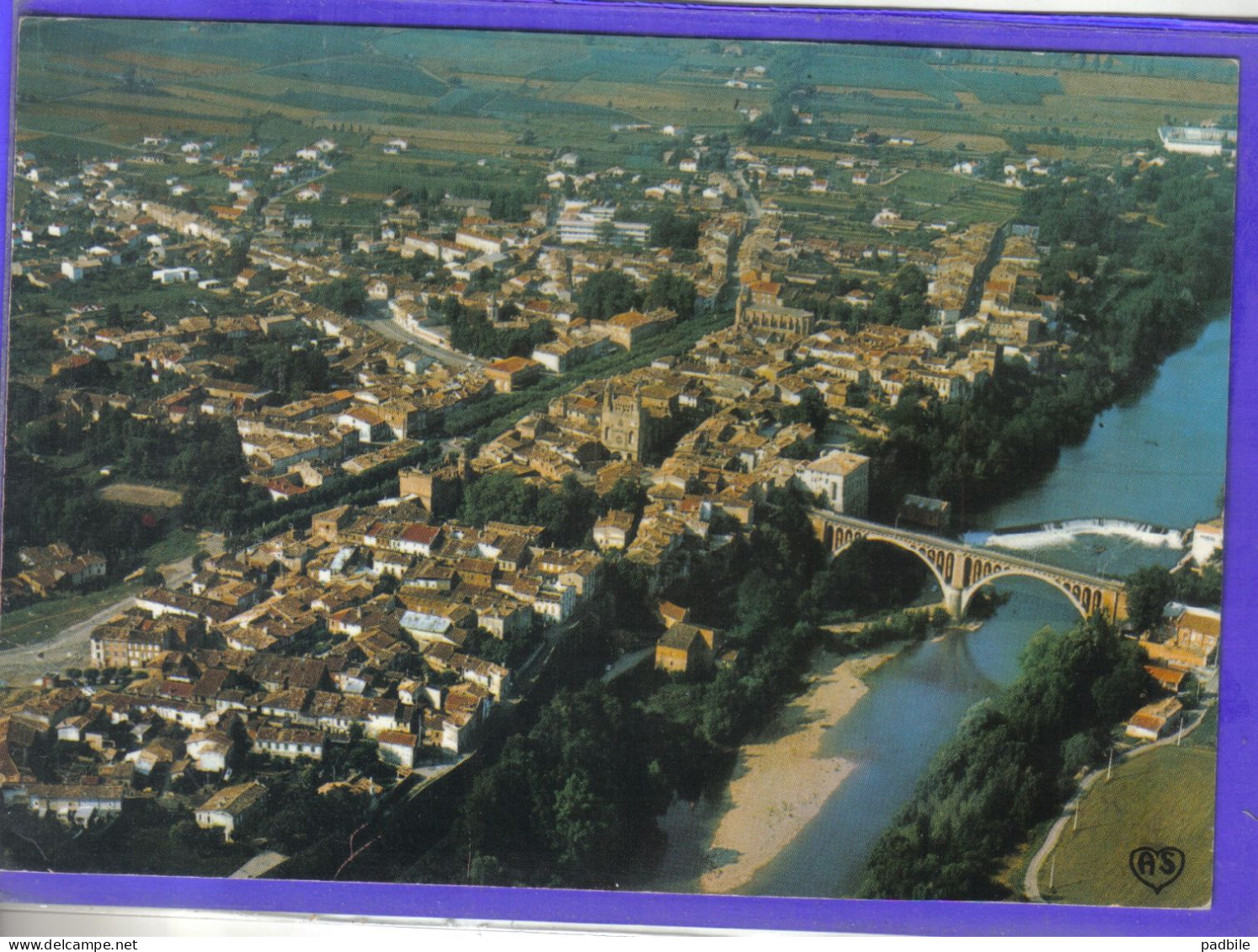 Carte Postale 81. Rabastens   Vue Aérienne   Très Beau Plan - Rabastens