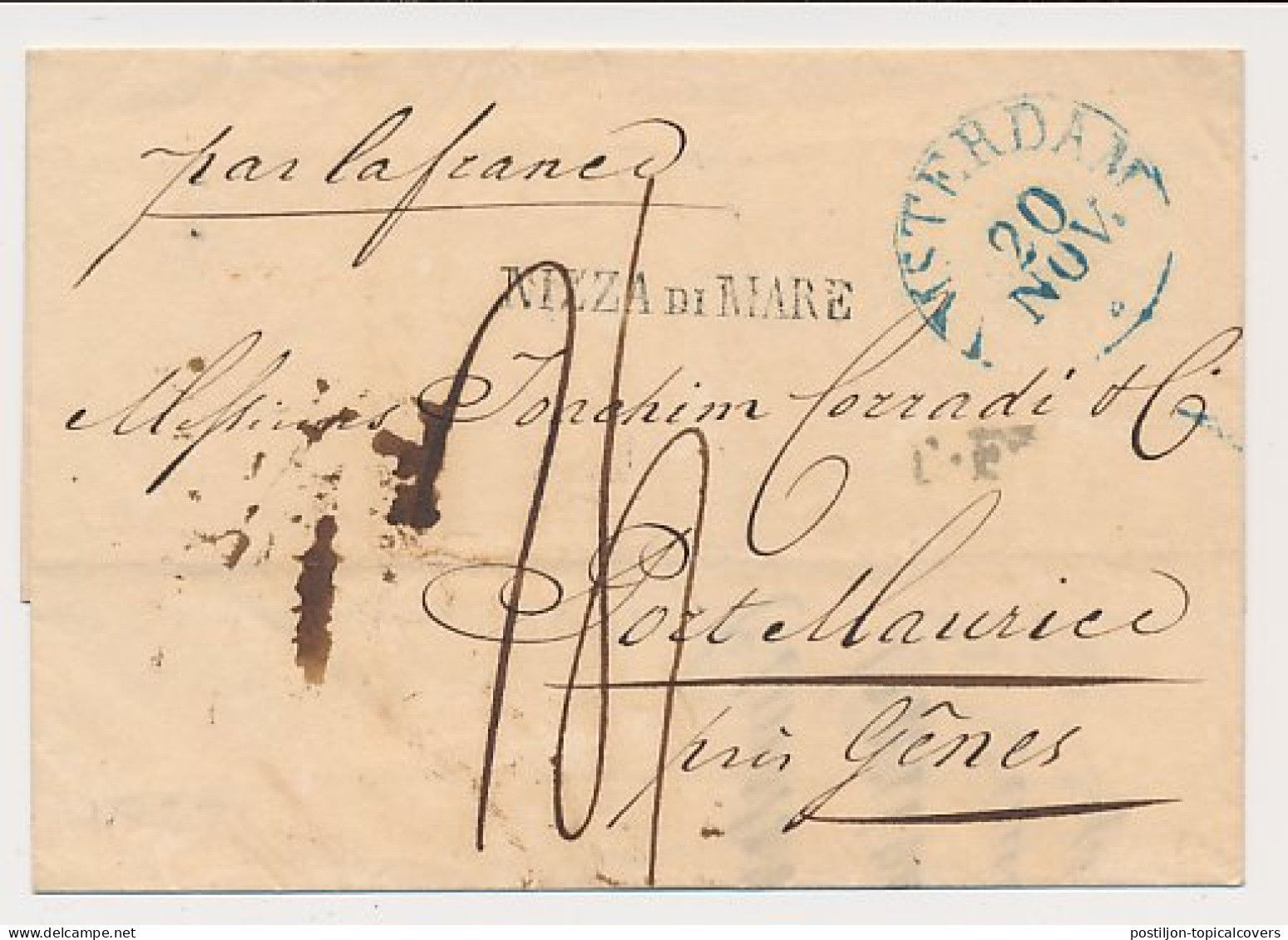 Amsterdam - Via Frankrijk - Porte Maurice Italie 1837 - ...-1852 Voorlopers