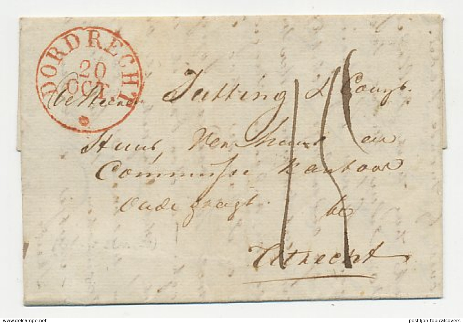 Distributiekantoor Alblasserdam - Dordrecht - Utrecht 1829 - ...-1852 Voorlopers
