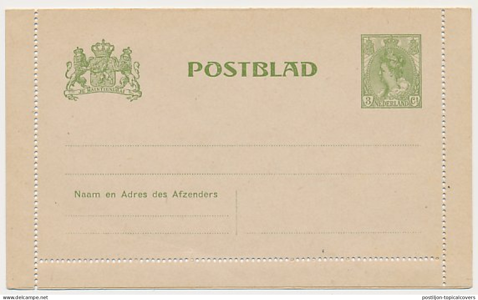 Postblad G. 11 - Postal Stationery