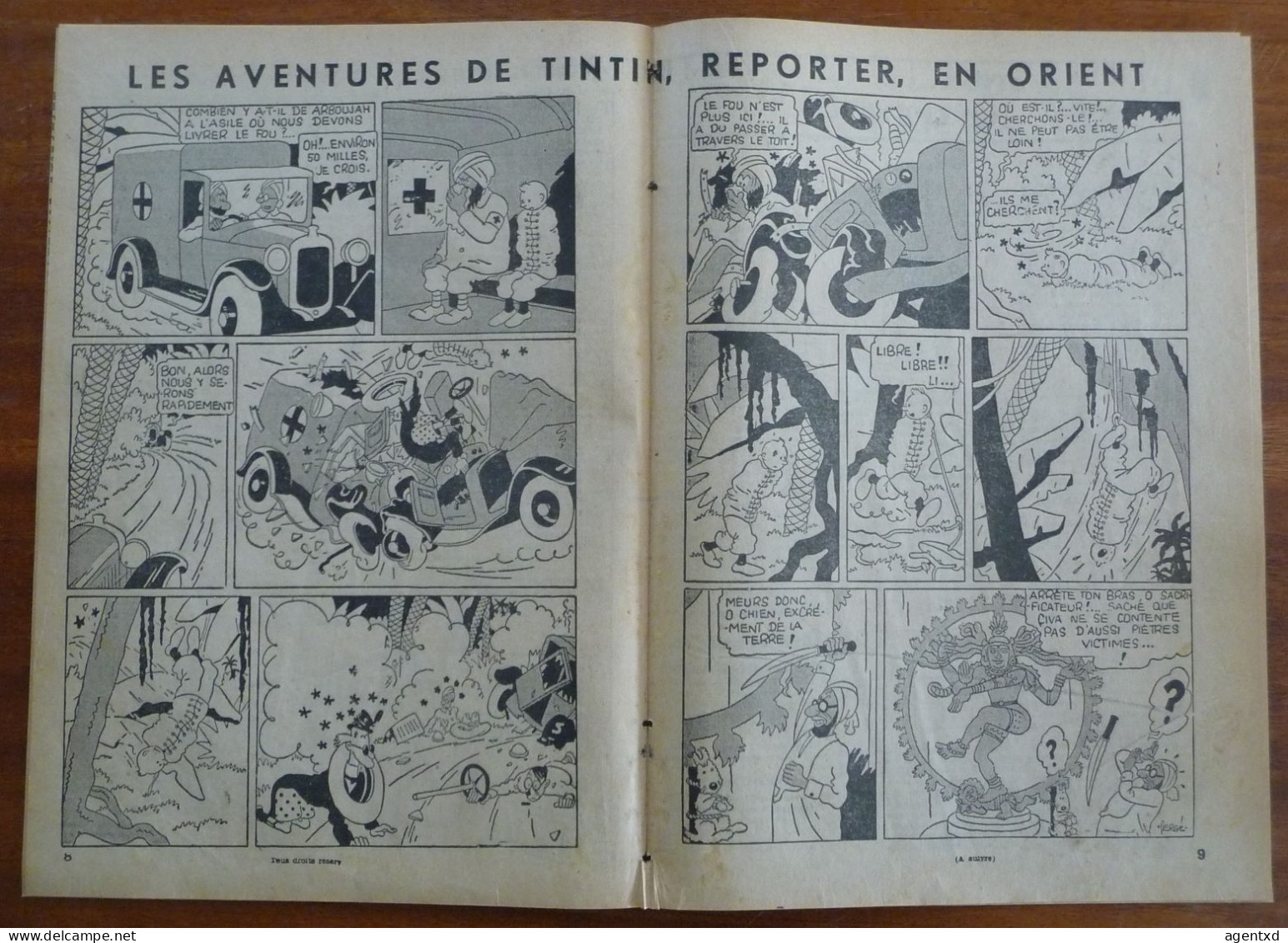 TINTIN – PETIT VINGTIEME – N°41 Du 12 OCTOBRE 1933 - Tintin