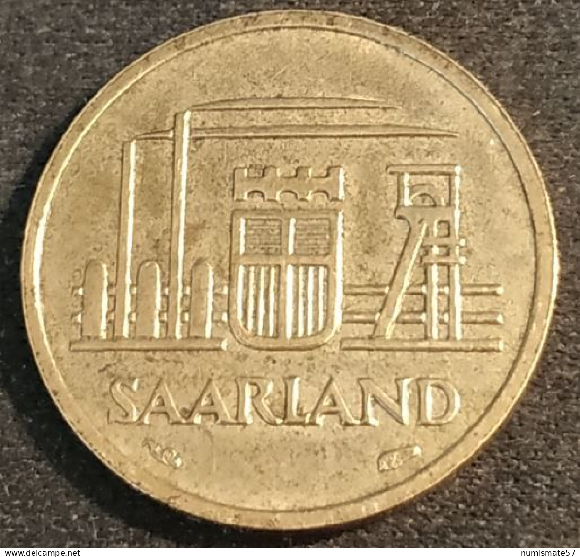 SARRE - SAARLAND - 10 FRANKEN 1954 - KM 1 - 10 Franchi