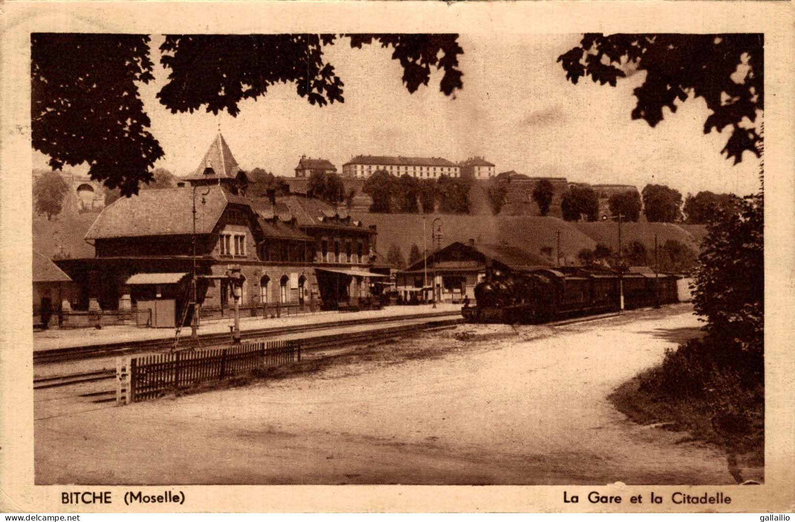 BITCHE LA GARE ET LA CITADELLE - Bitche