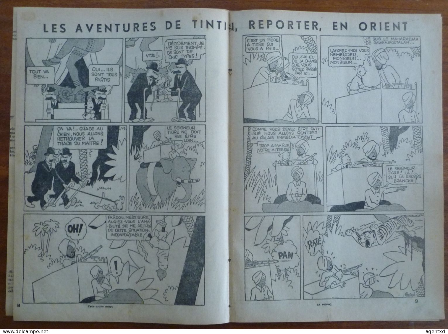 TINTIN – PETIT VINGTIEME – N°42 Du 19 OCTOBRE 1933 - Tintin