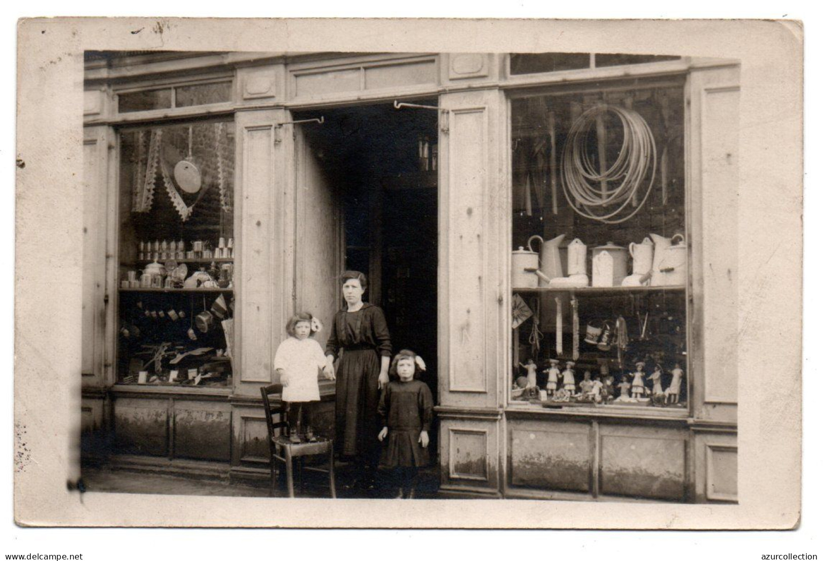 Devanture Quincaillerie-jouets. Carte Photo Animée Non Située - Tiendas