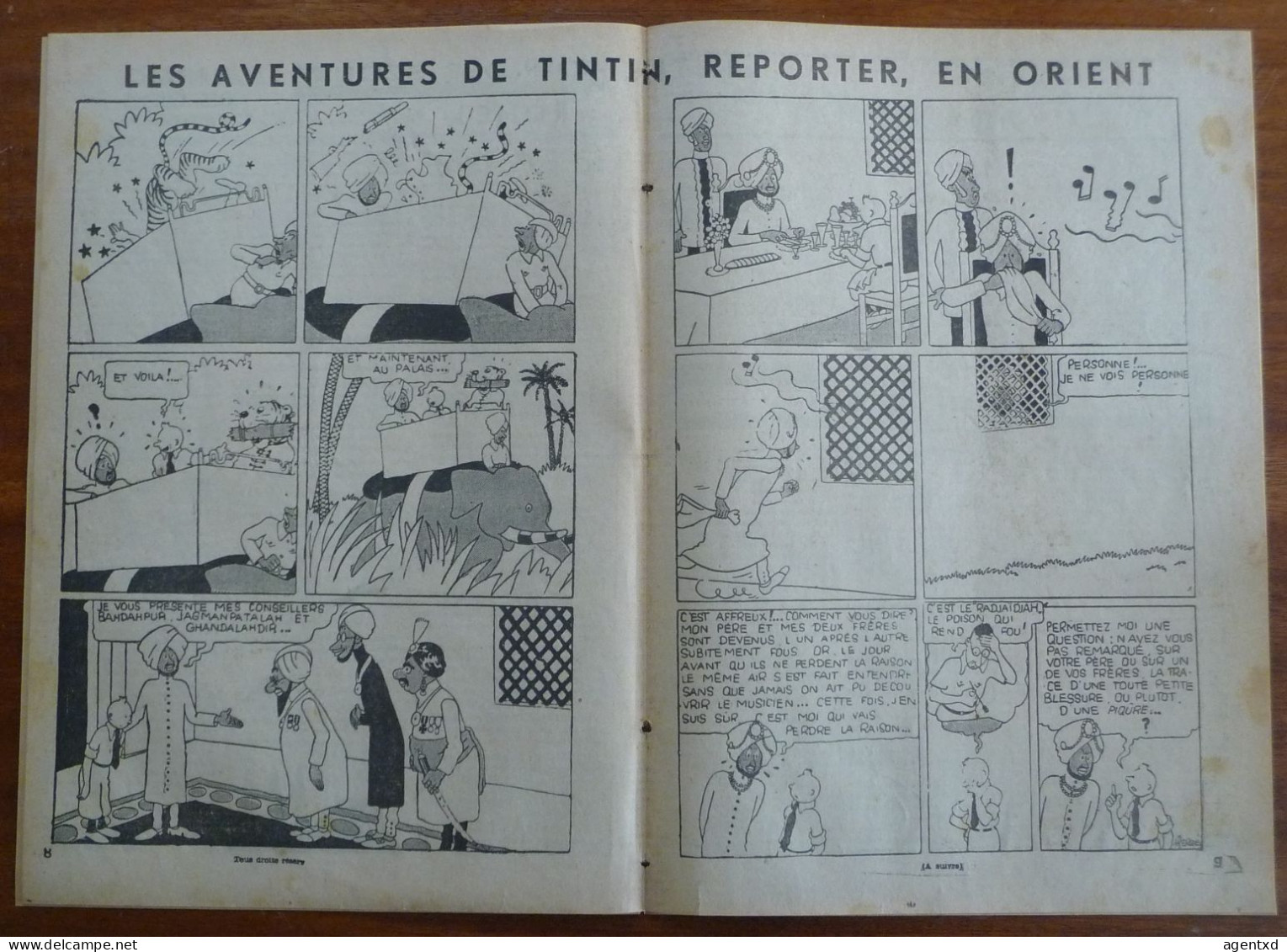 TINTIN – PETIT VINGTIEME – N°43 Du 26 OCTOBRE 1933 - Tintin