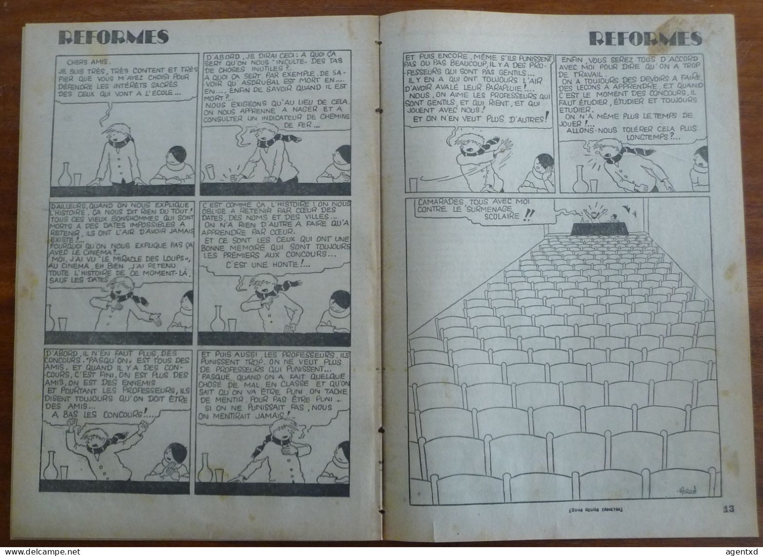 TINTIN – PETIT VINGTIEME – N°43 Du 26 OCTOBRE 1933 - Tintin