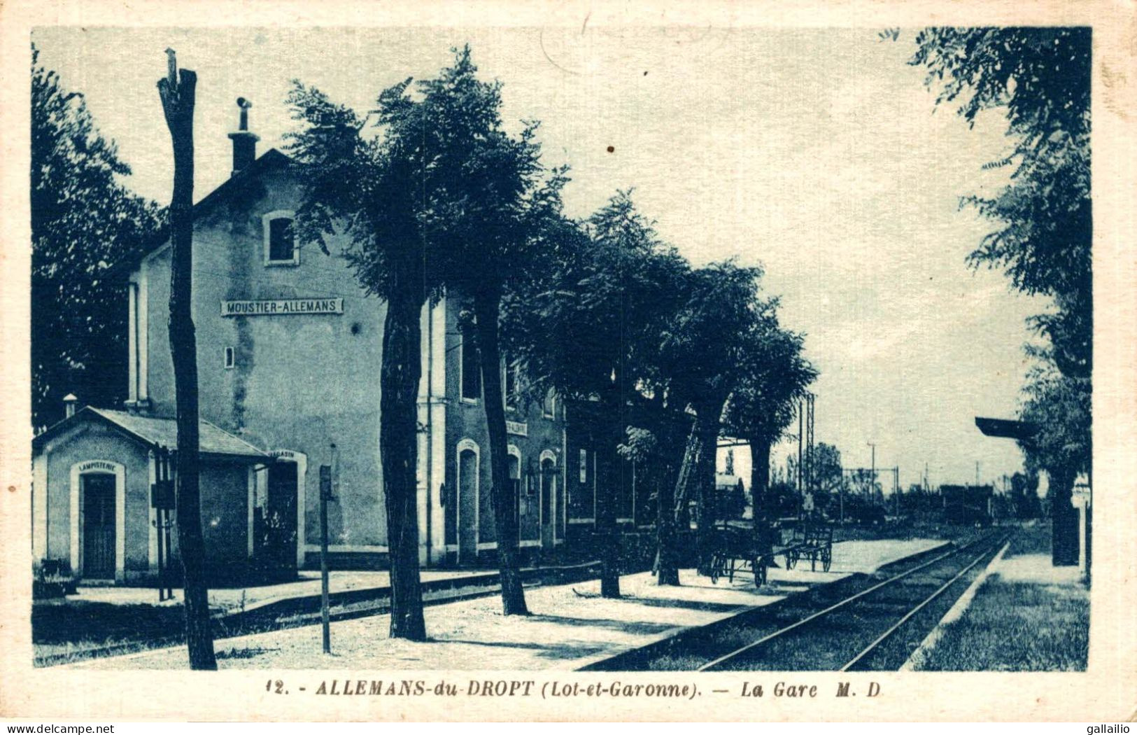 RARE ALLEMANS DU DROPT LA GARE - Otros & Sin Clasificación