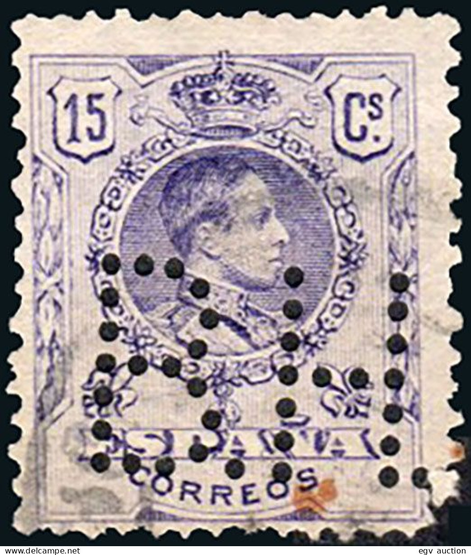 Madrid - Perforado - Edi O 270 - "B.H" (Banco) - Used Stamps