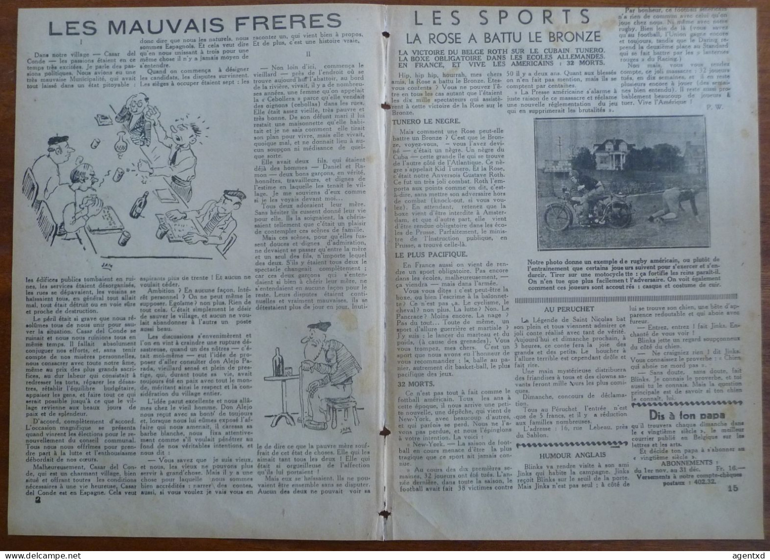TINTIN – PETIT VINGTIEME – N°47 Du 23 NOVEMBRE 1933 - Tintin