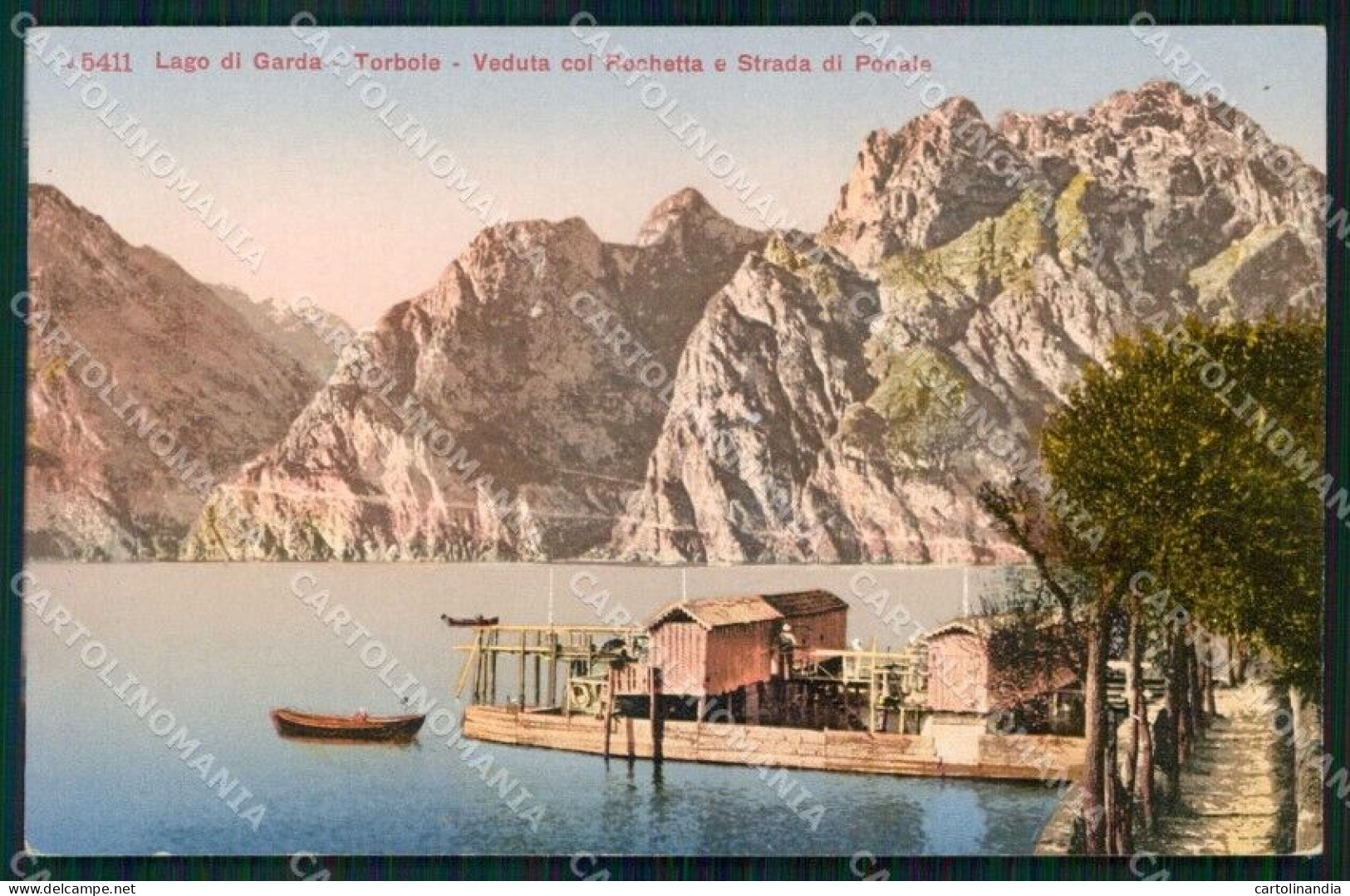 Trento Torbole Lago Di Garda Veduta Col Rocchetta Cartolina RT3562 - Trento