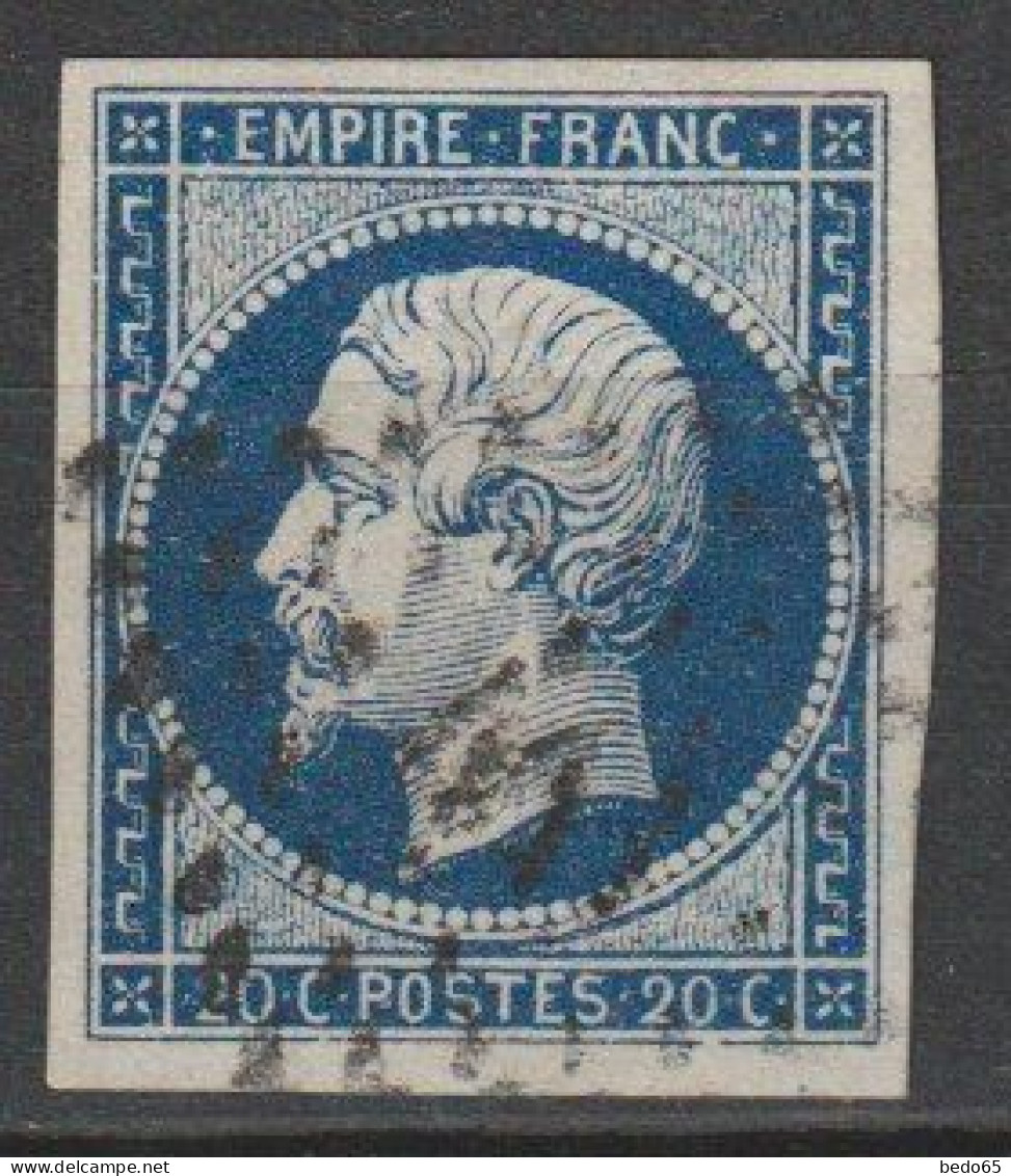 NAPOLEON   N° 14Ab BLEU-NOIR  OBL  TTB VOIR DESCRIPT - 1853-1860 Napoléon III