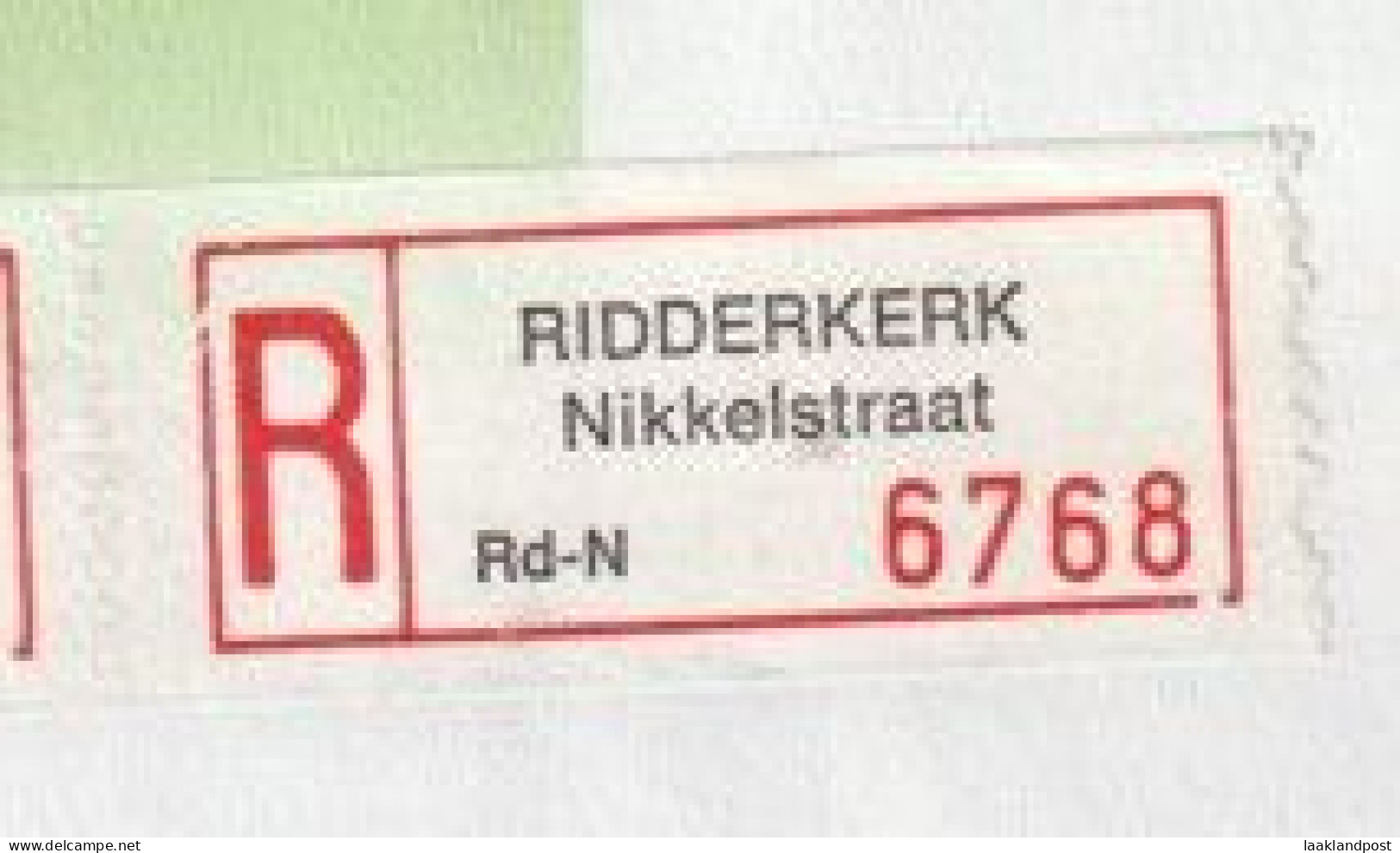 NL Aangetekend R Ridderkerk Nikkelstraat Kok Ridderkerk - Marcofilia