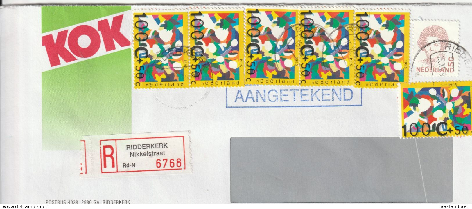 NL Aangetekend R Ridderkerk Nikkelstraat Kok Ridderkerk - Postal History