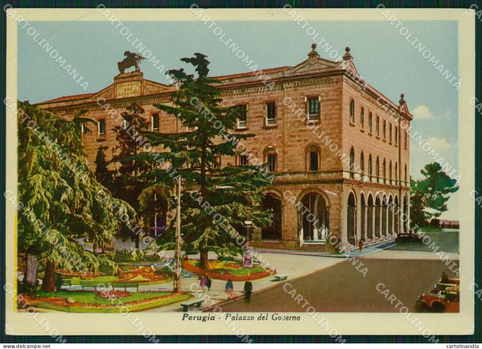 Perugia Città Palazzo Del Governo FG Cartolina KB4678 - Perugia