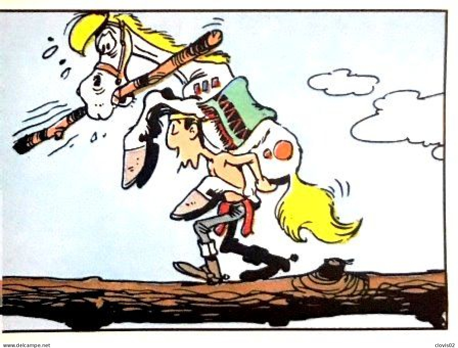 142 - Panini LUCKY LUKE 1990 Sticker Vignette - Andere & Zonder Classificatie