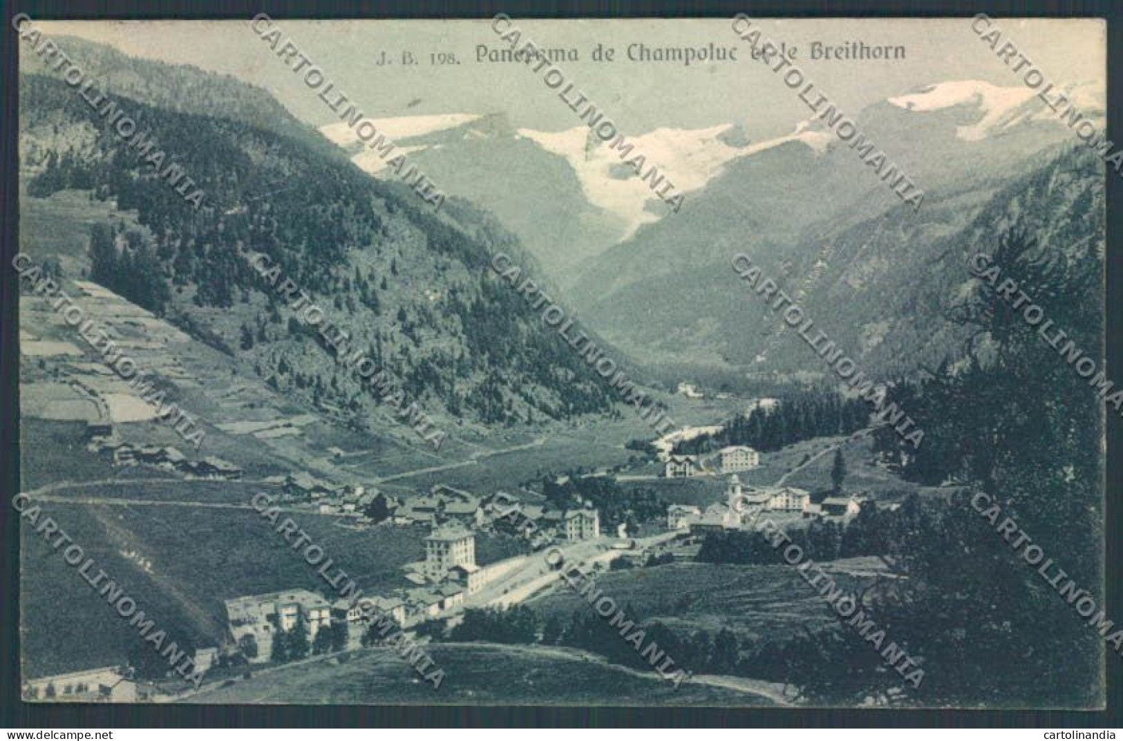 Aosta Ayas Champoluc Monte Rosa Cartolina ZQ4955 - Aosta