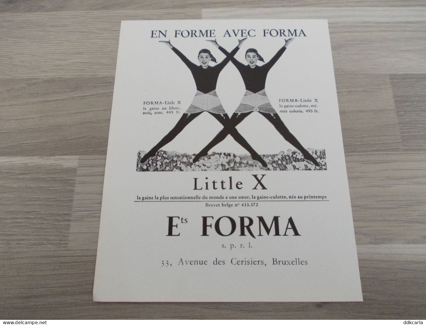 Reclame Advertentie Uit Oud Tijdschrift 1957 - En Forme Avec FORMA Gaines - Little X Gaine Et Gaine-culotte - Publicités