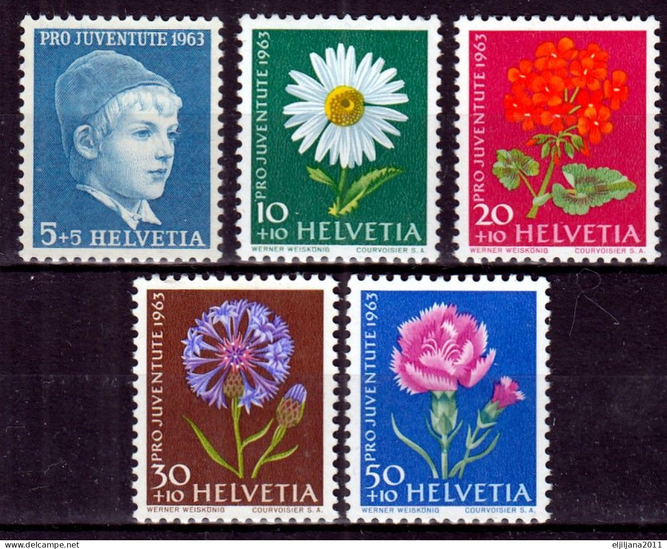 Switzerland / Helvetia / Schweiz / Suisse 1963 ⁕ Pro Juventute Mi.786-790 ⁕ 5v MNH - Unused Stamps