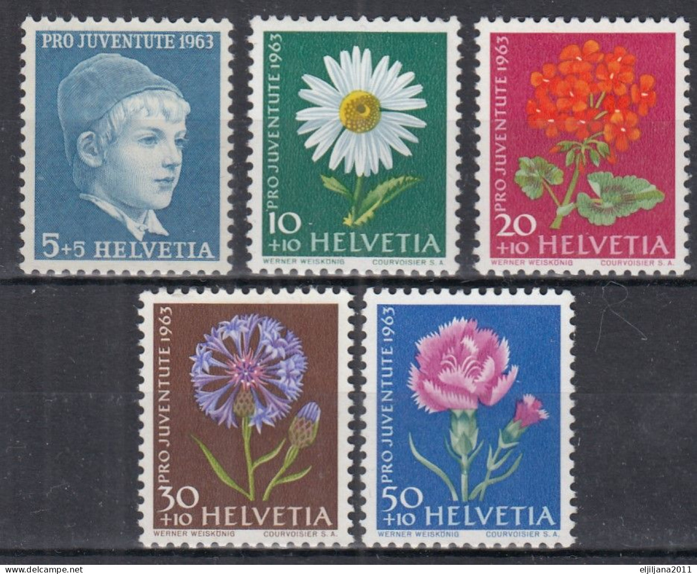 Switzerland / Helvetia / Schweiz / Suisse 1963 ⁕ Pro Juventute Mi.786-790 ⁕ 5v MNH - Unused Stamps