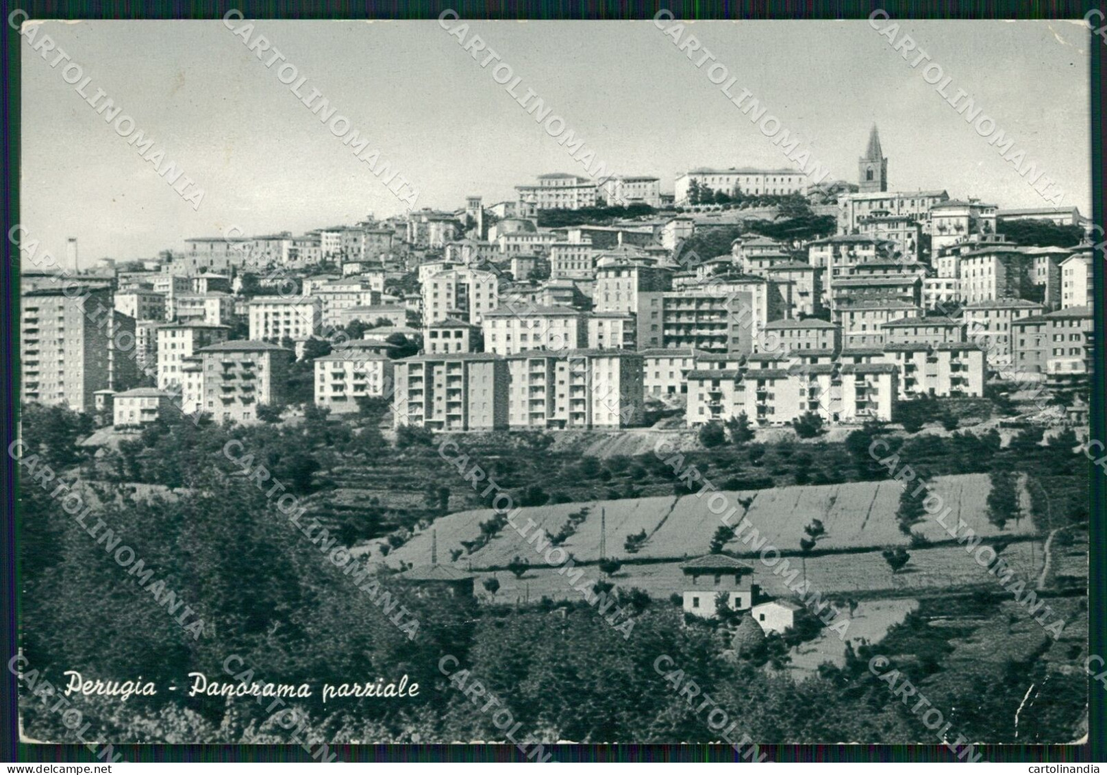 Perugia Città PIEGHINA FG Cartolina KB4706 - Perugia