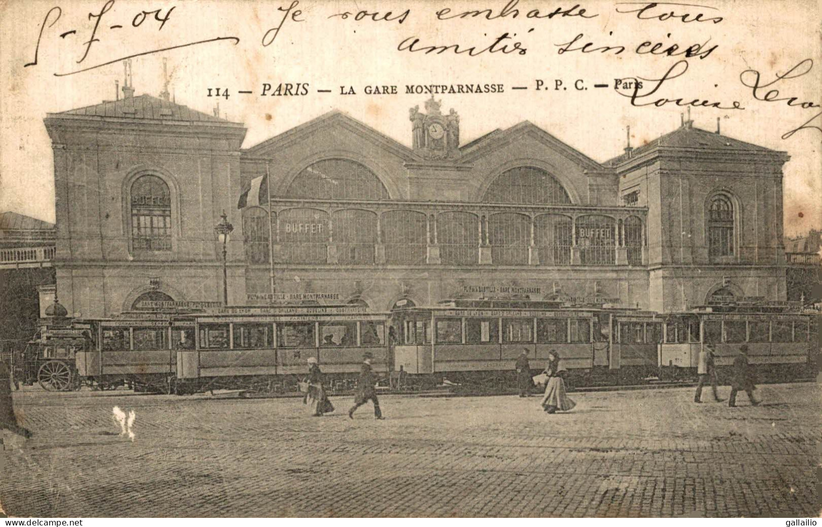 PARIS LA GARE MONTPARNASSE - Pariser Métro, Bahnhöfe