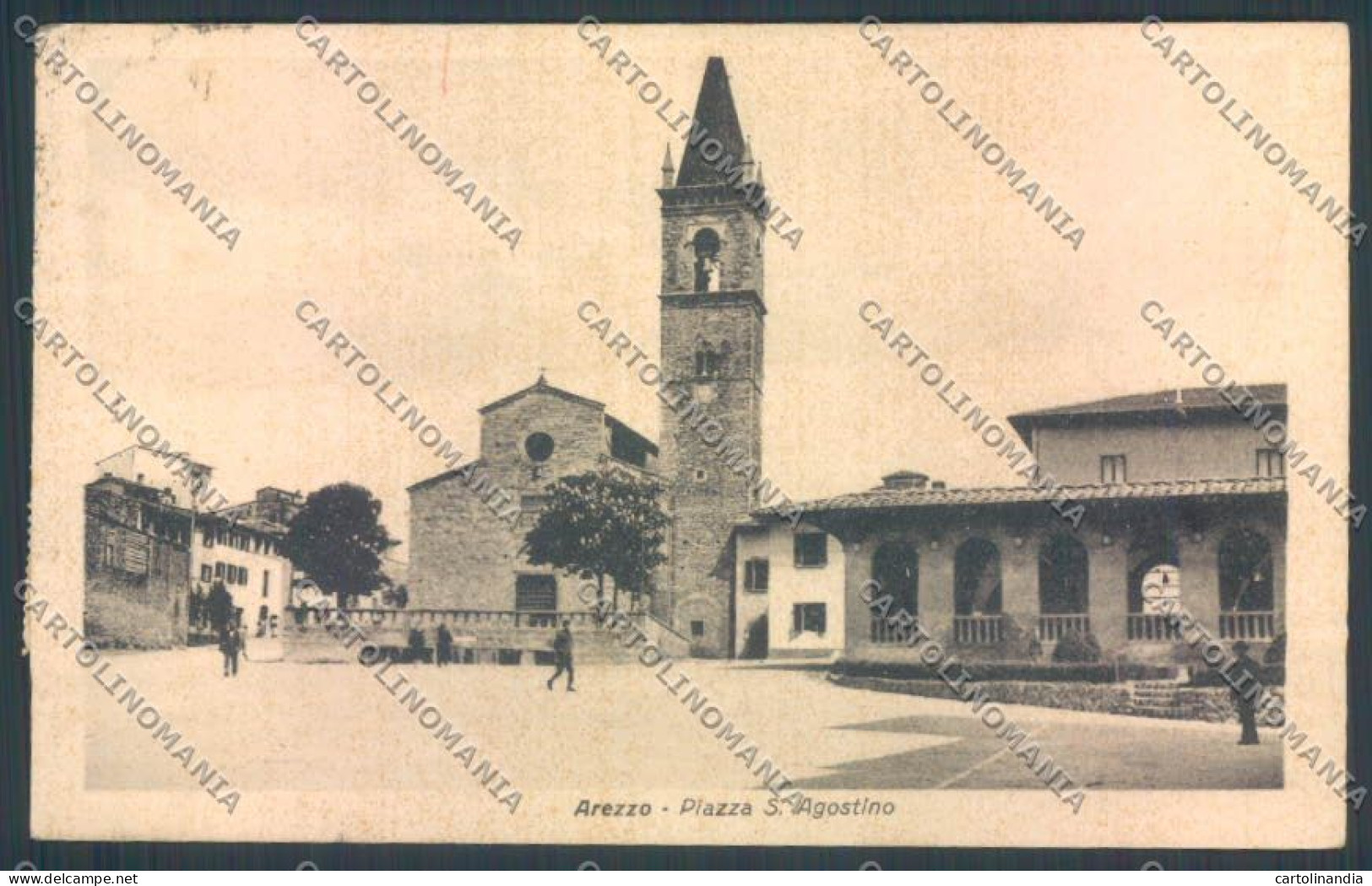 Arezzo Città Piazza Sant'Agostino Cartolina ZG0859 - Arezzo