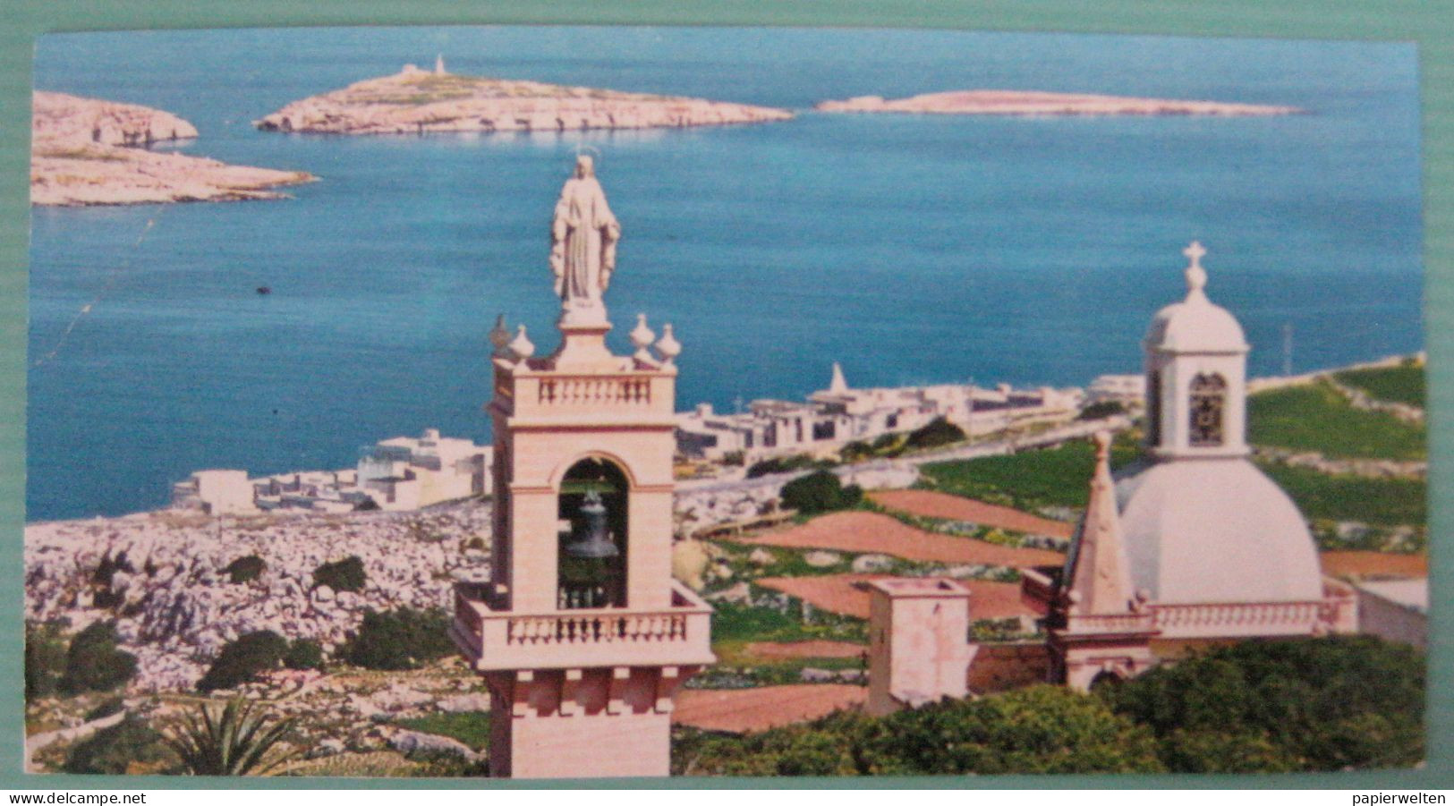 Malta Valletta - St. Paul's Bay From Wardija Heights  (format: Ca 14,7 X 8 Cm) - Malte