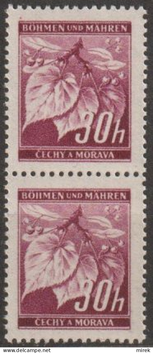 022/ Pof. 24 Light Lilac (very Rare), Pair - Unused Stamps