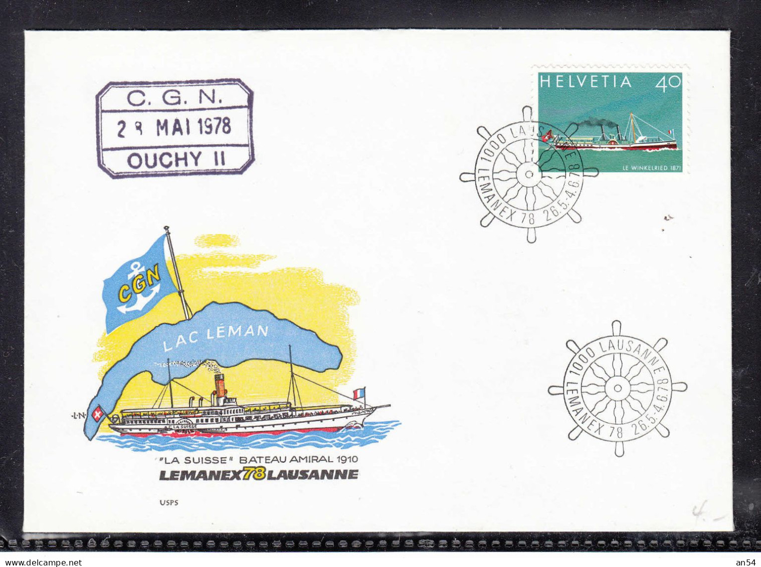 1978    FDC      CGN  OUCHY - FDC