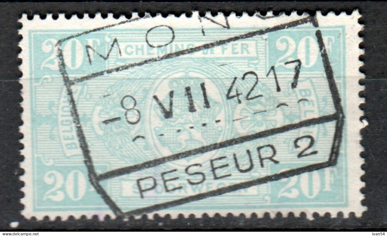 BELGIE - BELGIQUE : TR 256 (0) - 1941 – Gestempeld Oblitéré – MONS PESEUR - Oblitérés