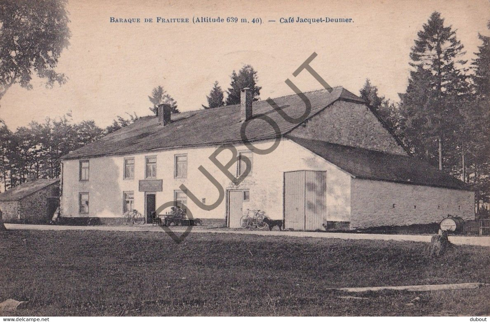 Postkaart - Carte Postale - Baraque De Fraiture - Café Jacquet-Deumer (C5819) - Vielsalm