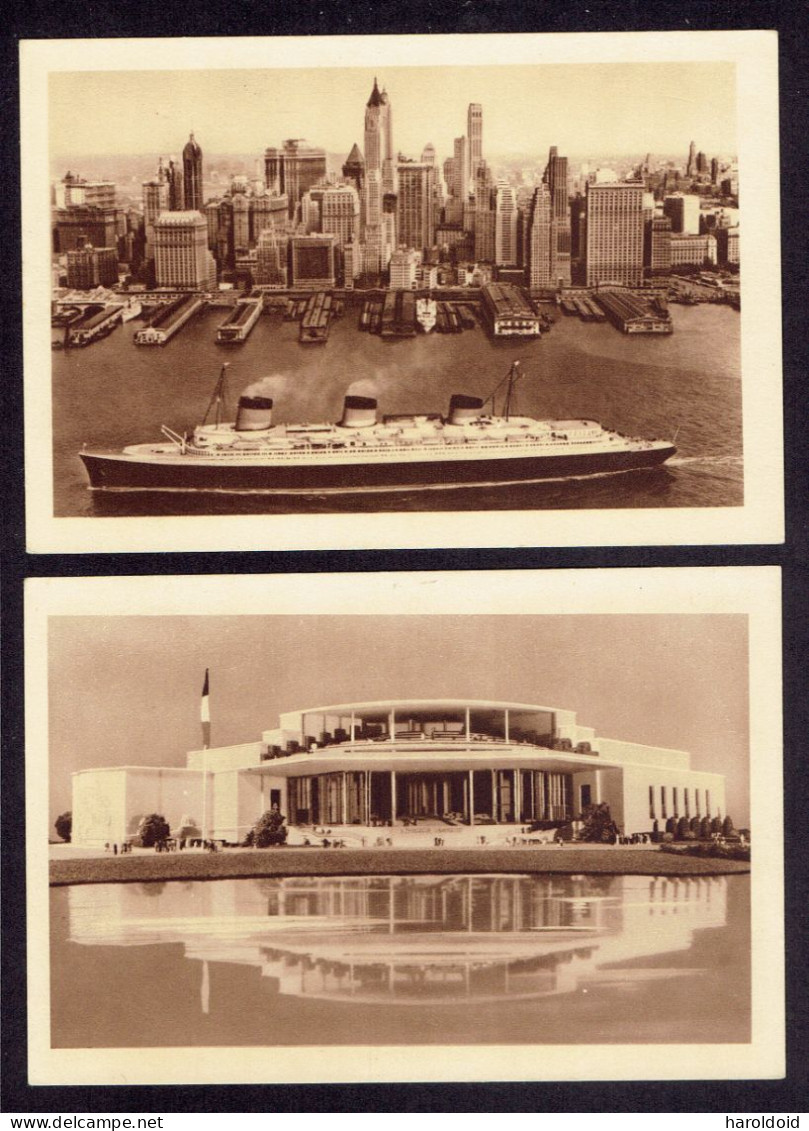 FRANCE ENTIERS - 2 CP EXPO INTERNATIONALE DE NEW YORK NEUVES - ENTIERS 426 CP1 ET 299 CP1 - Standard Postcards & Stamped On Demand (before 1995)