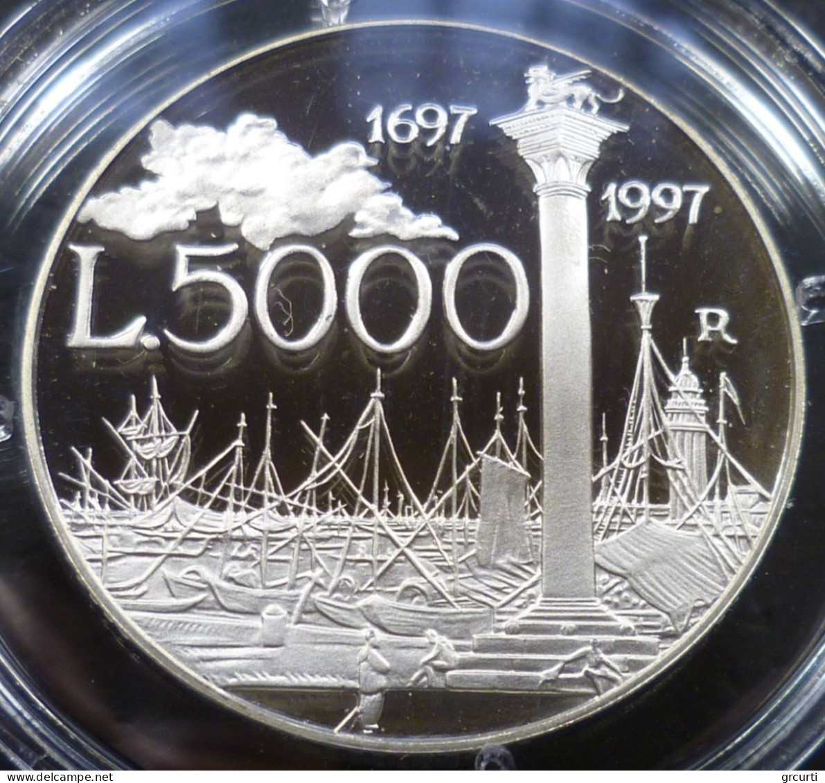 Italia - 5000 Lire 1997 - Giovan Antonio Canal Detto Il "Canaletto" - Gig# 473P - KM# 189 - 5 000 Lire