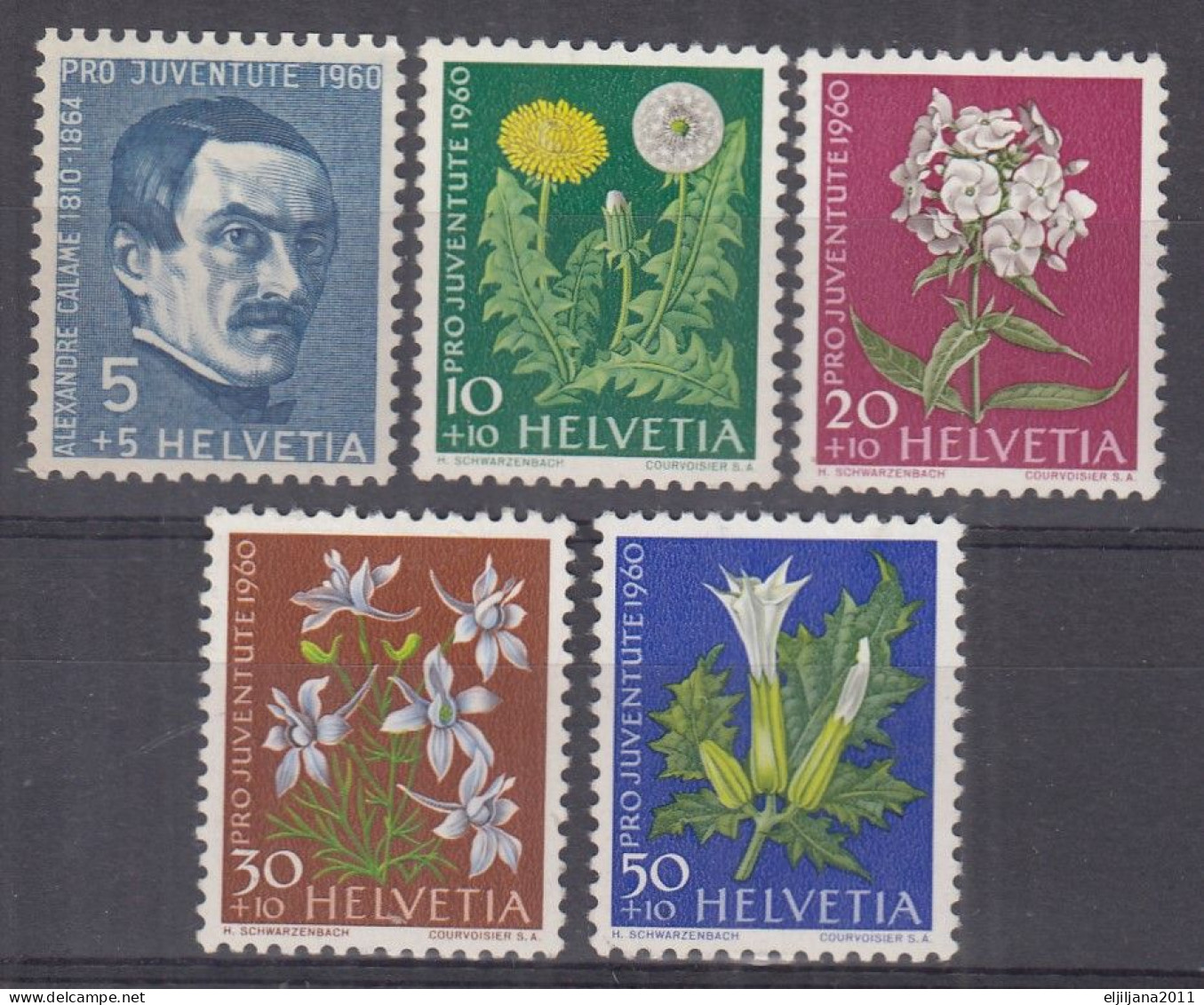 Switzerland / Helvetia / Schweiz / Suisse 1960 ⁕ Pro Juventute Mi.722-726 ⁕ 5v MNH - Ongebruikt