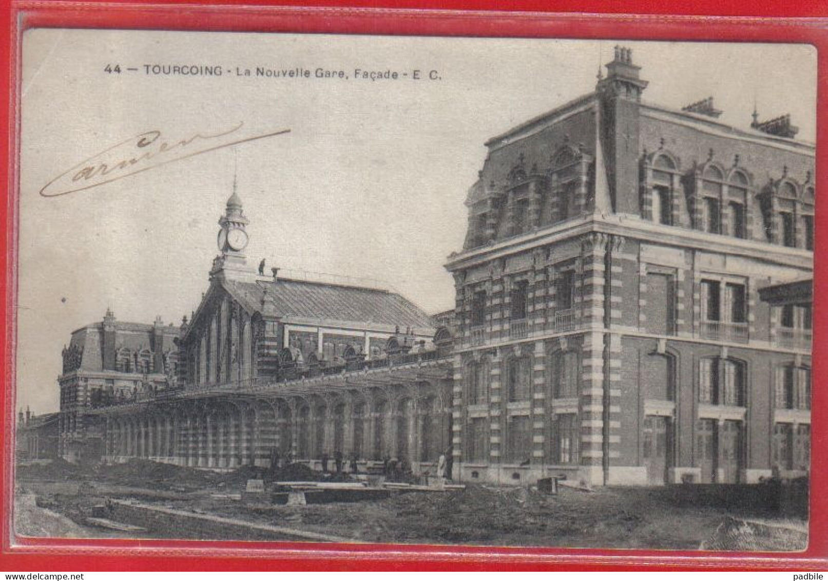 Carte Postale 59. Tourcoing  La Nouvelle Gare   Très Beau Plan - Tourcoing