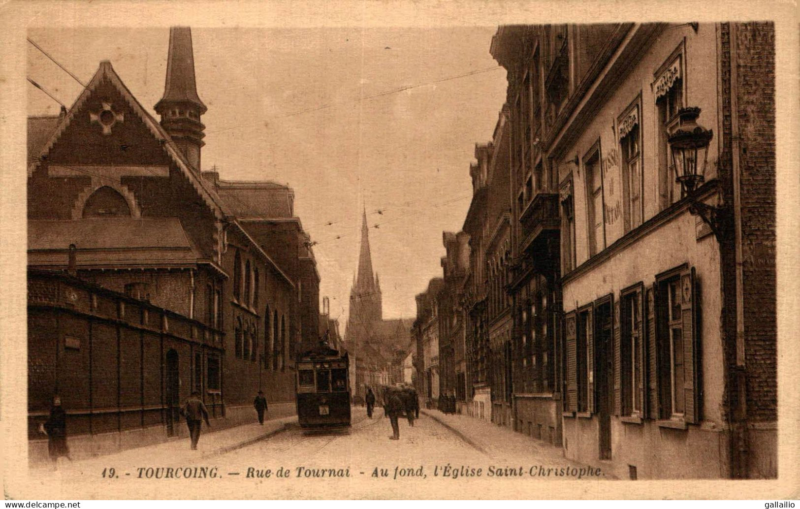 TOURCOING RUE DE TOURNAI TRAMWAY - Tourcoing