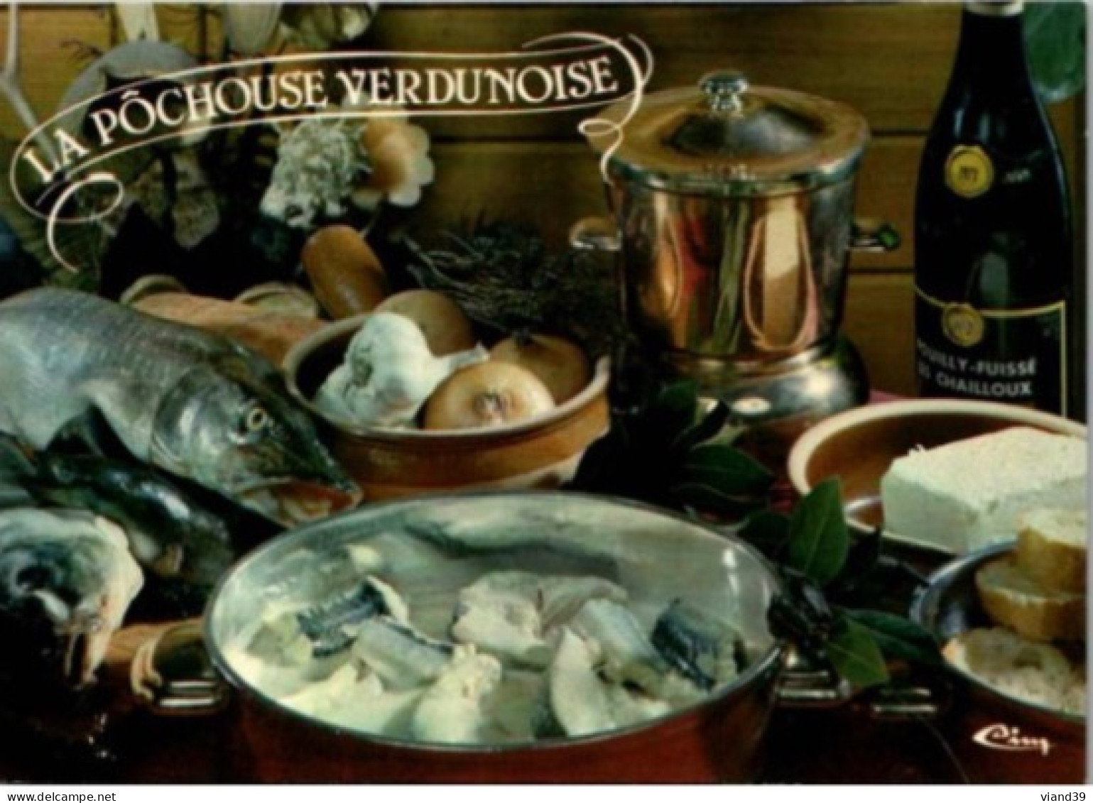 LA PÔCHOUSE VERDUNOISE.  -  Recettes De Cuisine Bourgogne  .  - CPM - Voir Scannes Recto-Verso - Recipes (cooking)