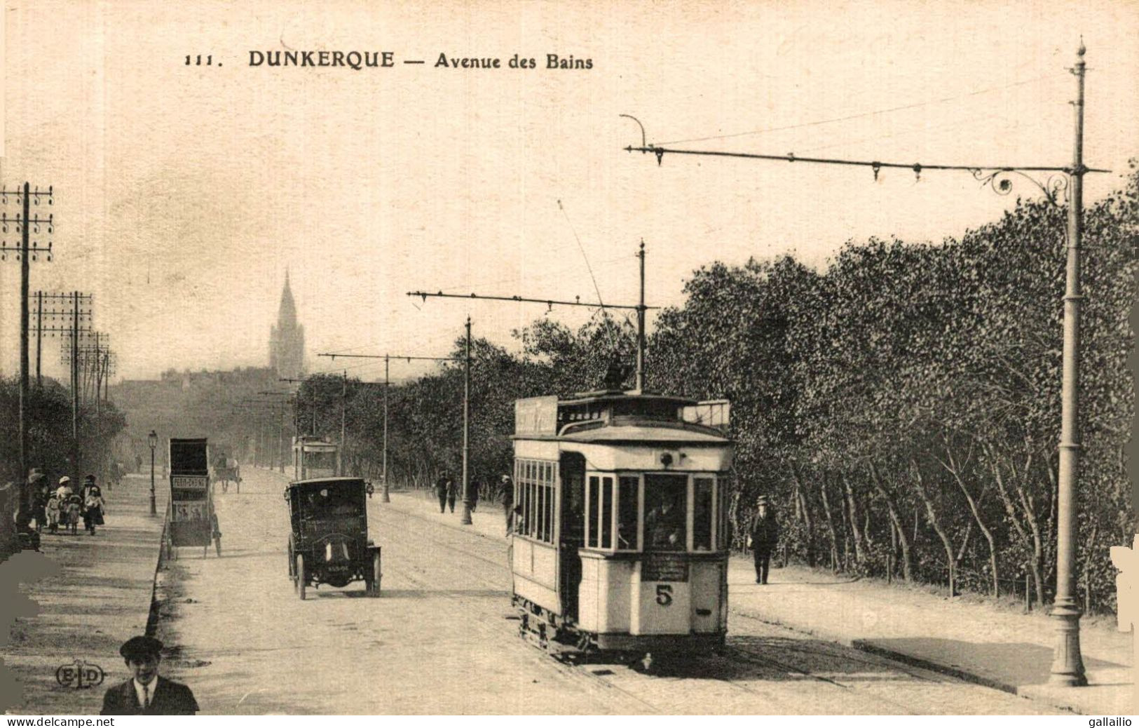 DUNKERQUE AVENUE DES BAINS TRAMWAY - Dunkerque