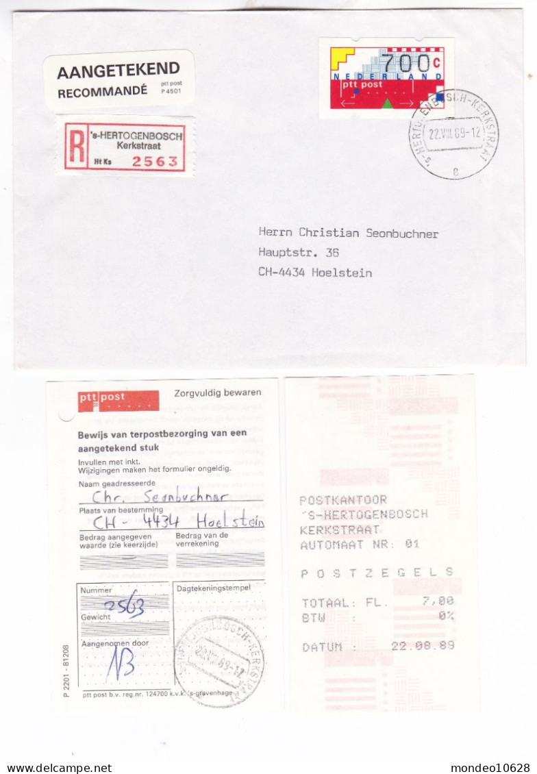 ATM Holland, Ausgabe 22.08.89 - R-ET S'Hertogenbosch (77) - Automatenmarken [ATM]