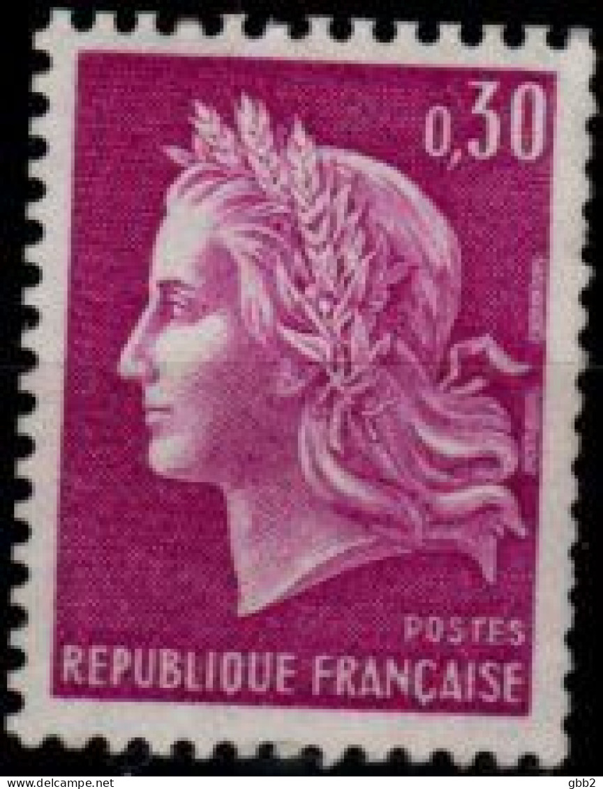 FRANCE - YT N° 1536b "MARIANNE De CHEFFER" Avec Numéro Rouge Au Verso. Neuf LUXE**. Bas Prix, à Saisir. - 1967-1970 Marianna Di Cheffer