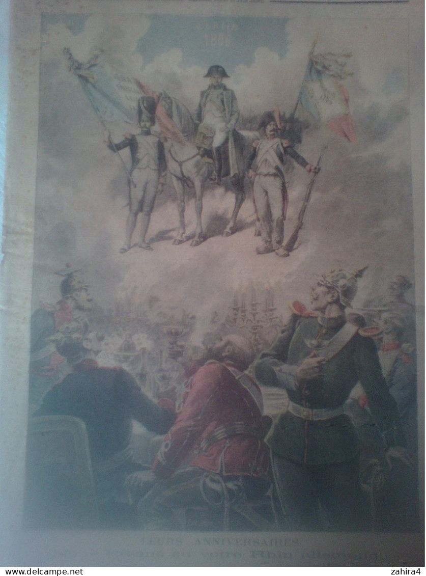 Le Petit Journal 250 Grandes Manoeuvrs 1895 Général Le Mouton De Boisdeffre Souvenir Berlin 1806 Napoléon Rébu Partition - Revues Anciennes - Avant 1900