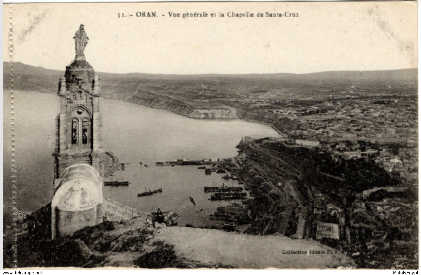 Algeria:  Postcard: Oran, Vue Generale Et La Chapelle De Santa-Cruz - PC50 - Oran