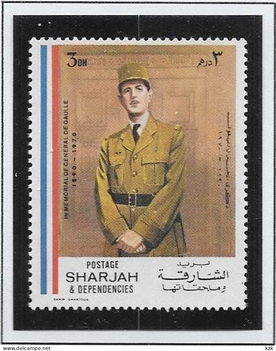 08	14   082	Émirats Arabes Unis – SHARJAH - De Gaulle (Général)
