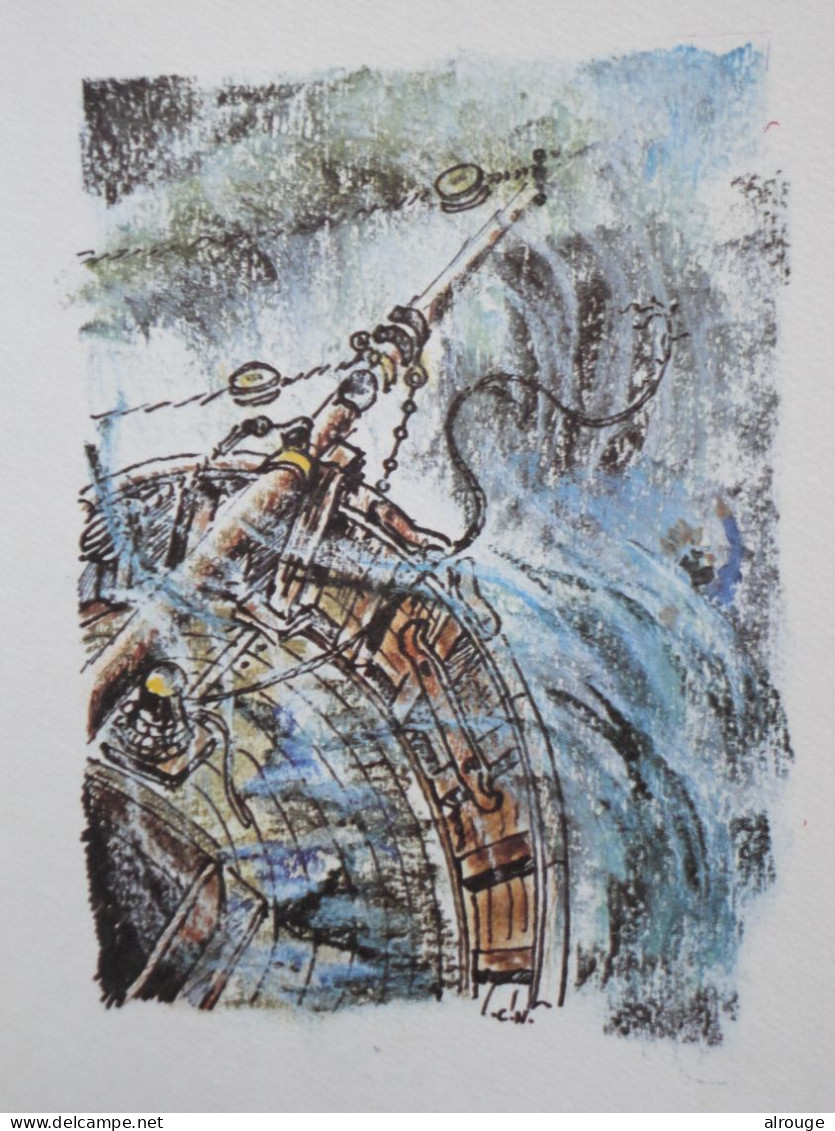 Les Mystères De La Mer, Poème De Jacques Pieters, Illustrations D'artistes Peintres, 1975 - Signierte Bücher