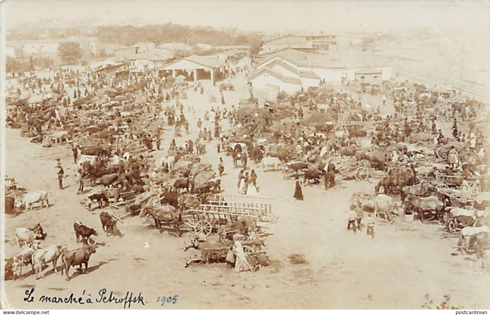 Russia - MAKHACHKALA Petrovsk-Port - The Market - REAL PHOTO Year 1905 - Publ. Unknown - Russie